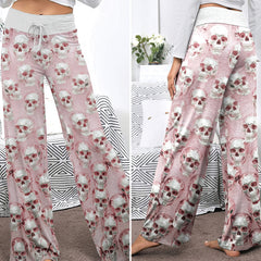 Sugar Skull Storm Women's High-waisted Wide Leg Pants