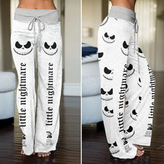 Black & White Art Women's High-waisted Wide Leg Pants