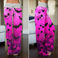 Midnight Cotton Candy Women's High-waisted Wide Leg Pants