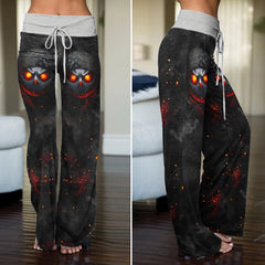 Shadow Scythe Bandana Women's High-waisted Wide Leg Pants
