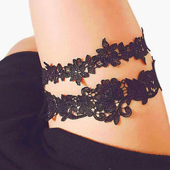 Black Lace Garter