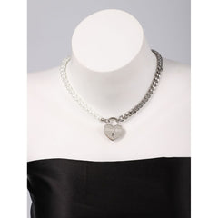 Heart Lock Key Pendant Necklaces, Meaning Anniversary Gift For Her For Him. His Lock and Her Key design symbolizing enduring love. Crafted with high-quality materials, perfect for any occasion. Wonder Skull Heart Lock Key Pendant Necklace, ideal anniversary gift for both him and her. Elevate your date night look with Wonder Skull sleepwear and lingerie.