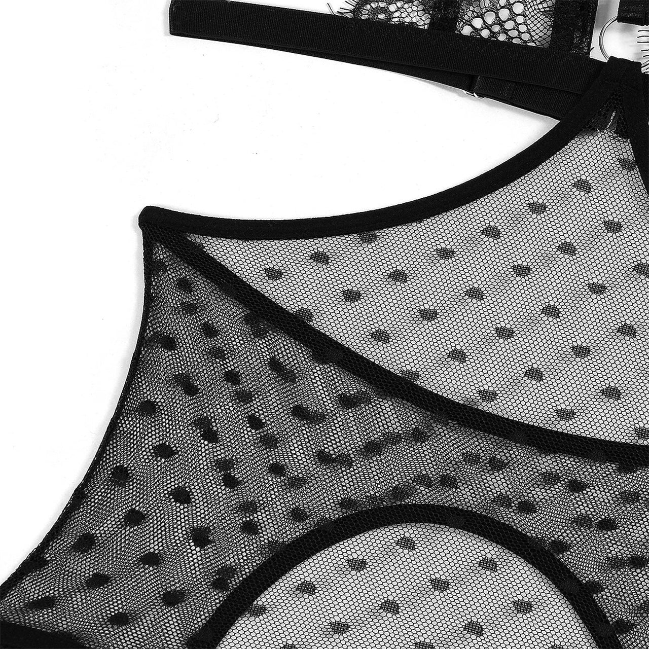 This Lace Women Body Lingerie Set features a delicate lace design that offers a seductive and alluring look. With its fancy hollow out construction, this outfit adds an unexpected touch of eroticism. Perfect for a special night or just to add some spice to your lingerie collection.