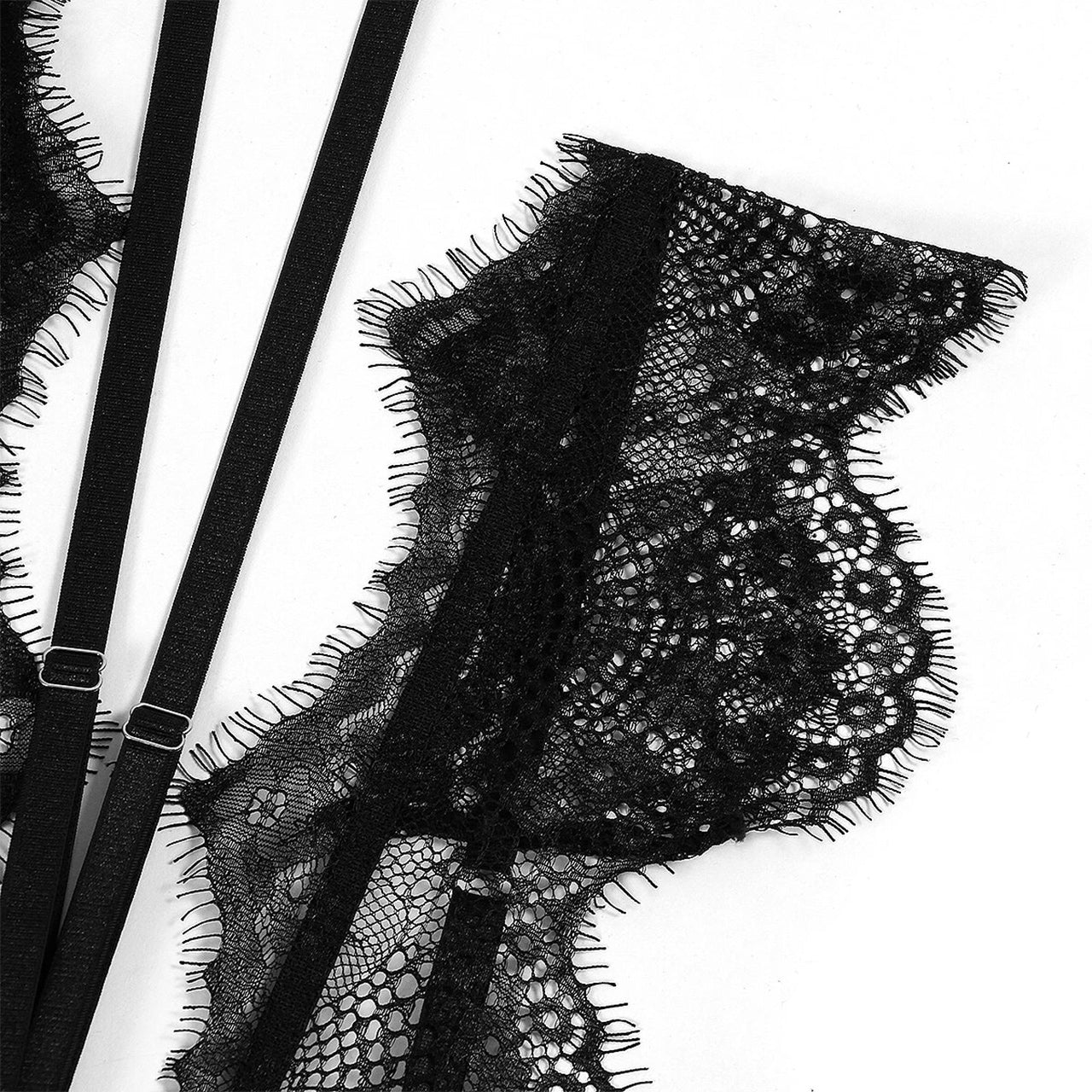 This Lace Women Body Lingerie Set features a delicate lace design that offers a seductive and alluring look. With its fancy hollow out construction, this outfit adds an unexpected touch of eroticism. Perfect for a special night or just to add some spice to your lingerie collection.