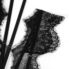 This Lace Women Body Lingerie Set features a delicate lace design that offers a seductive and alluring look. With its fancy hollow out construction, this outfit adds an unexpected touch of eroticism. Perfect for a special night or just to add some spice to your lingerie collection.