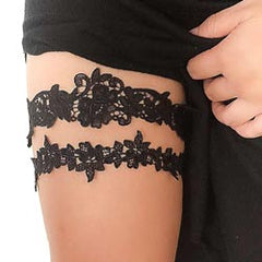 Black Lace Garter