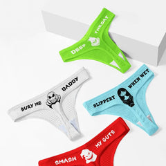 Wonder Skull Funny and Chic Women's Thongs Pack is perfect for anyone who doesn't take life too seriously. Each pair combines playful humor with gothic-inspired graphics, making them both comfortable and conversation-worthy. The soft ribbed fabric feels great all day, while the variety of colors gives you options for any occasion. Whether for yourself or as a gift, these thongs prove that comfort and personality go hand-in-hand.