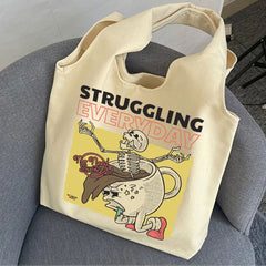 Struggling Everyday Coffee - Premium Tote Bag
