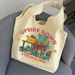 Upside Down Struggling Everyday - Premium Tote Bag