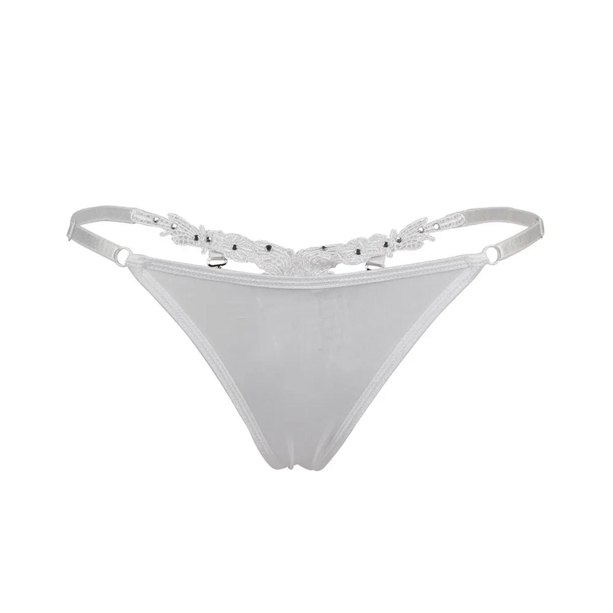 Elevate your lingerie collection with our Sexy G-string Panty, Lace Adjustable Thong. Immerse in innovative lace design for a personalized fit. Experience the fusion of Floral Lace Technology for alluring sophistication and lasting comfort. Choose dual-tone elegance with two color options to make a bold statement in your intimate wardrobe. A unique blend of style and comfort that stands out from the ordinary.