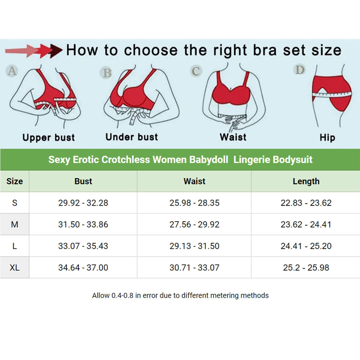Indulge in a sensual evening with our Sexy Crotchless Lingerie Bodysuit. This erotic Deep V Hollow Teddy Underwear Set comes in three alluring colors - white, black, and red. You can choose your favorite or get all three for the ultimate experience. Surprise your loved one with something they've never seen before and elevate your nights for weeks to come.