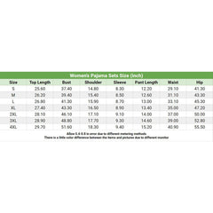 Black Skull Leaf Pattern Women's Pajama Sets Top Sleeve & Short Bottom