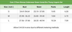 Elevate your allure with our Women Lingerie Set in Sexy Baby Green. Crafted from a high-quality blend of Eco-friendly and Polyester, this set offers a comfortable and stretchy fit. The Bra and Panty feature adjustable straps and a lace front closure for a perfect fit, while the thong adds a seductive touch. Ideal for special occasions like Valentine's Day or a honeymoon, this sleepwear set is designed to make you feel confident and sexy.