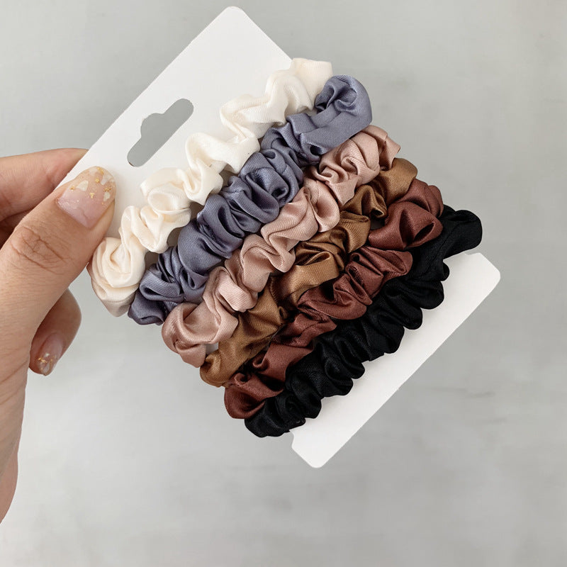 Women's Hair Scrunchie Set - 10 Pieces, Black - Suitable for All Hair Types - Pain-Free Hair Accessories for Women Perfect for Long Lasting Braids, Ponytails and More - Gentle on Hair - Hair Breakage Protection - Thick Hair Management - Gift Set for Her