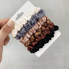 Women's Hair Scrunchie Set - 10 Pieces, Black - Suitable for All Hair Types - Pain-Free Hair Accessories for Women Perfect for Long Lasting Braids, Ponytails and More - Gentle on Hair - Hair Breakage Protection - Thick Hair Management - Gift Set for Her