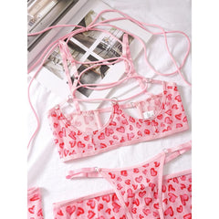 Wonder Skull Women's Lingerie Set with Open Bra Underwire Lace Garter Bra and Panty Set from Wonder Skull Store. Bold and beautiful design for a daring expression of confidence. Exceptional support with underwire construction. Made from soft, luxurious materials for comfort. Adjustable straps, garter lengths, and multi-hook closure for a perfect fit. Versatile and practical for everyday wear, with seamless integration under clothing.