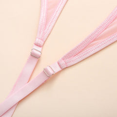 Ignite passion with our Women's Sexy Lingerie Set featuring a cute lace design, garter belt, and matching thongs. The 4-piece ensemble, including fishnet mesh, satin rave outfits, and velvet sleepwear sets, offers options to suit your mood. Enjoy a perfect fit with adjustable straps and closures for personalized comfort. Ideal for romantic nights, honeymoons, birthdays, or as a thoughtful gift for special occasions.