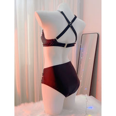 Wonder Skull Bikini 2 Piece Set High Waist Cross Strap Swimsuit combines comfort and style with its soft, stretchy fabric and flattering high-waisted design. Featuring unique cross-strap accents and adjustable straps for a perfect fit, it’s made for all body types and ideal for enjoying shared moments by the water or outdoors.