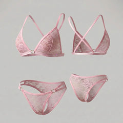 Stay cool and comfortable with the Wonder Skull Dusty Pink Lace 2-Piece Lingerie Set. It features breathable all-over lace that feels soft against your skin. The wire-free soft cup construction lets you move freely without painful underwire, and adjustable straps allow you to customize the fit. Soft scalloped edges prevent scratching or irritation, while sweet satin ribbon bows add a touch of romantic charm. Available in classic black or soft lavender, this matching set makes your sleep routine feel special