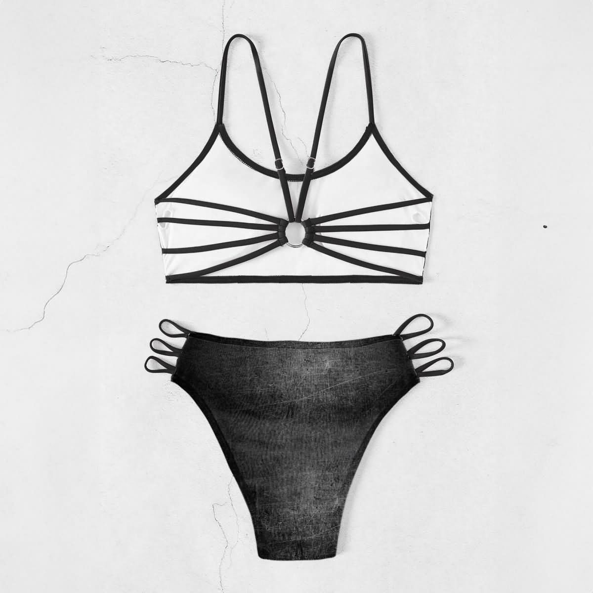 Wonder Skull High-Waisted Bikini Set, Unique Gothic Skull Bat Edgy Swimwear , perfect for those who love unique, gothic-inspired swimwear. Designed for comfort, it features an adjustable strappy top and high-waisted bottoms for a secure fit. Made from breathable, UV-blocking fabric, this bikini combines style, practicality, and confidence for any sunny adventure.