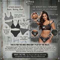 Wonder Skull High-Waisted Bikini Set, Unique Gothic Skull Bat Edgy Swimwear , perfect for those who love unique, gothic-inspired swimwear. Designed for comfort, it features an adjustable strappy top and high-waisted bottoms for a secure fit. Made from breathable, UV-blocking fabric, this bikini combines style, practicality, and confidence for any sunny adventure.