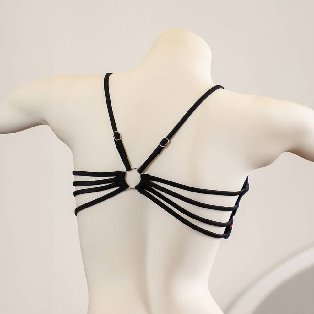 Wonder Skull High-Waisted Bikini Set, Unique Gothic Skull Bat Edgy Swimwear , perfect for those who love unique, gothic-inspired swimwear. Designed for comfort, it features an adjustable strappy top and high-waisted bottoms for a secure fit. Made from breathable, UV-blocking fabric, this bikini combines style, practicality, and confidence for any sunny adventure.