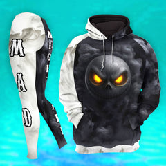 Women Hoodie and Leggings, Smoldering Shadow Art Outwear Pants Outfit
