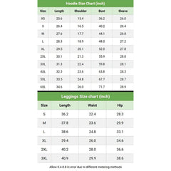 Skull Butterfly Paint Art Combo Hoodie and Leggings - Dark and edgy matching set with skull designs for a unique and stylish look.