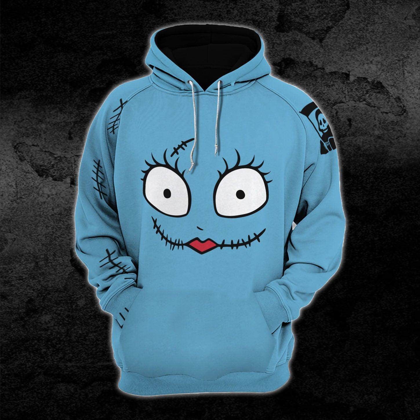 Blue Nightmare Hoodie and Leggings Set - Wonder Skull