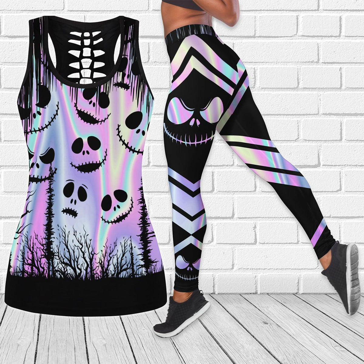 Nightmare Forest Tank Top and Leggings Set - Wonder Skull