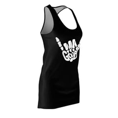Good Vibes Women's Cut & Sew Racerback Dress - Wonder Skull