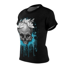Water Color Skull All Over Print T-shirt For Women - Wonder Skull