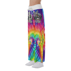 TieDye Skull Mom 3D High-waisted Wide Leg Pants - Wonder Skull