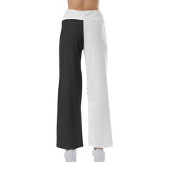Halloween Scary Face Women's High-waisted Wide Leg Pants | Wonder Skull