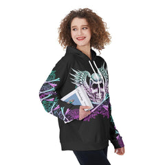 Zero Fucks Given Funny Hoodie For Women - Wonder Skull