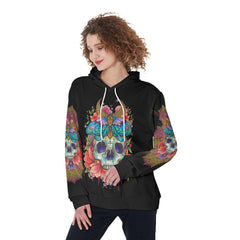Warning This Tattooed Girl Funny Hoodie For Women - Wonder Skull