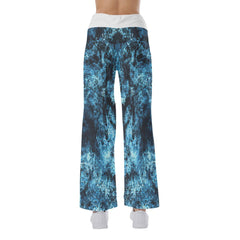 Ocean Sea Skull Smile High-waisted Wide Leg Pants - Wonder Skull