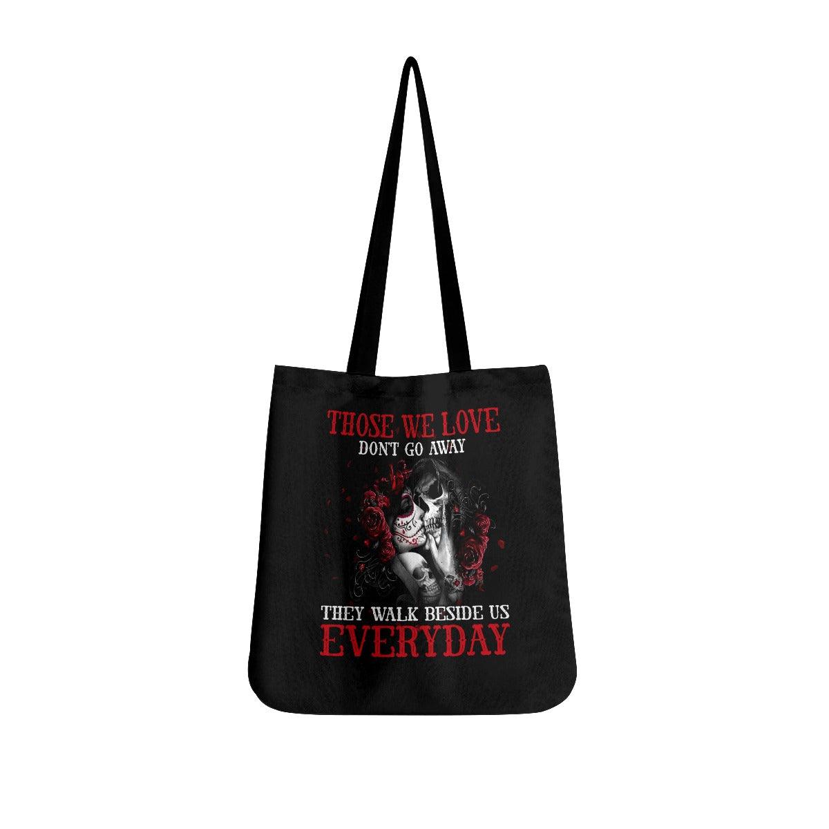 Those We Love Don't Go Away Tote Bags - Wonder Skull