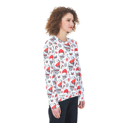 Christmas Skull Pattern Heavy Fleece Sweatshirt - Wonder Skull