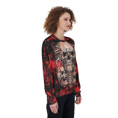 Blood Skull Heavy Fleece Sweatshirt - Wonder Skull