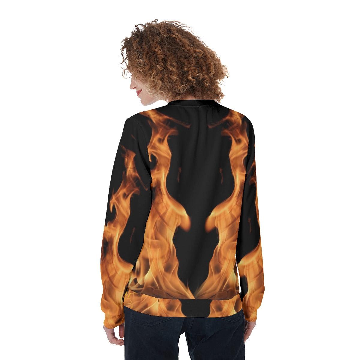 Skull Fire Heavy Fleece Sweatshirt - Wonder Skull