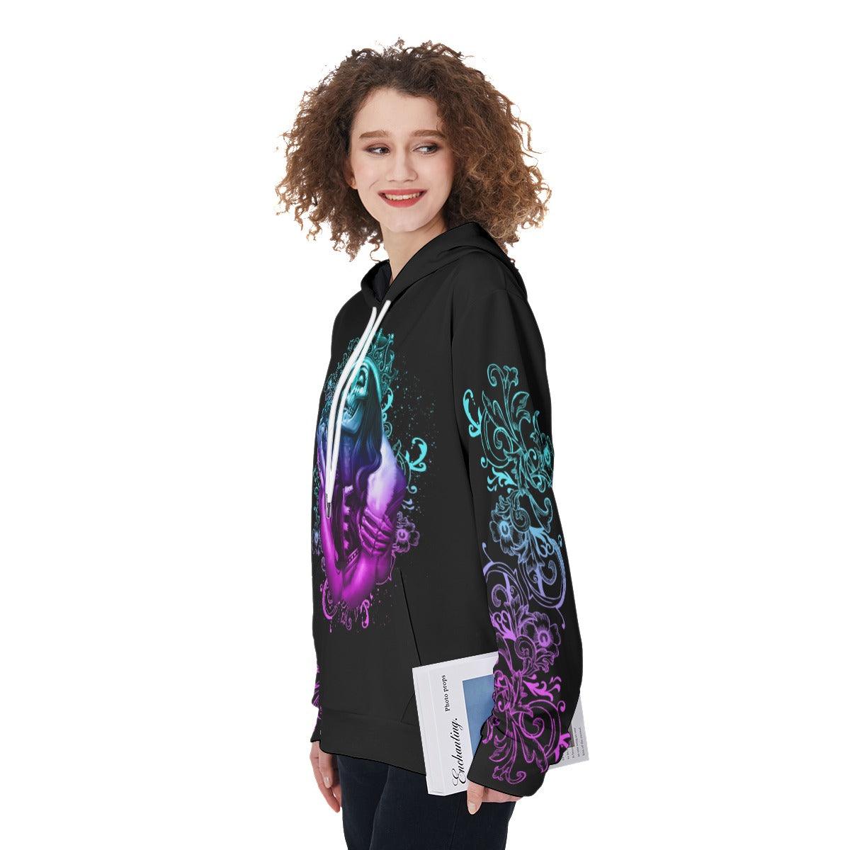 Bitch I'm Not A Princess I'm The Fucking Queen Funny Hoodie For Women - Wonder Skull