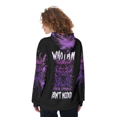 I Am Who I Am Your Approval Isn't Needed Funny Hoodie For Women - Wonder Skull