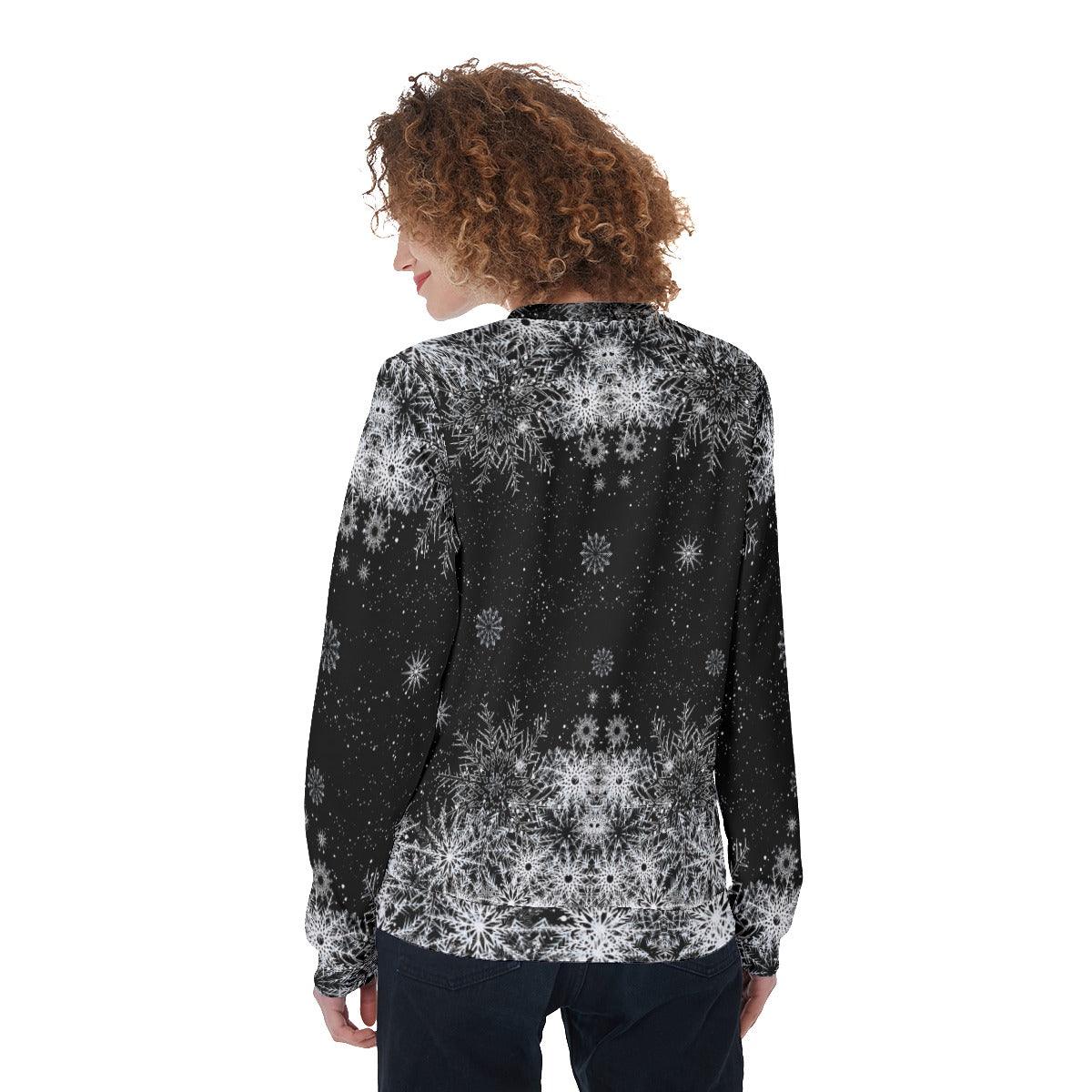 Christmas Skull Snowflake Heavy Fleece Sweatshirt - Wonder Skull