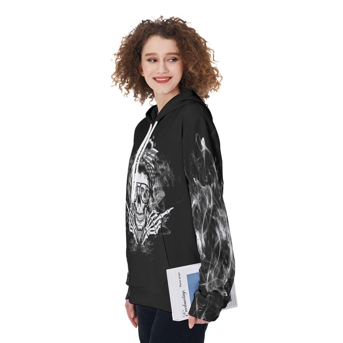 I Do What I Want Funny Hoodie For Women - Wonder Skull