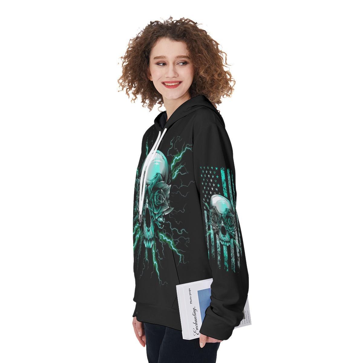 They Whispered To Her You Cannot Withstand The Storm Funny Hoodie For Women - Wonder Skull