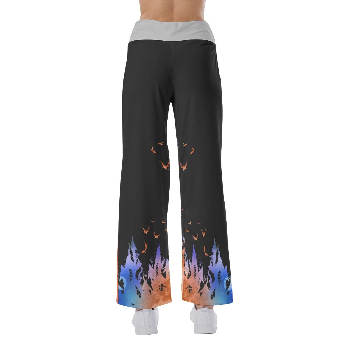 Little Nightmare Orange High-waisted Straight-leg Trousers - Wonder Skull