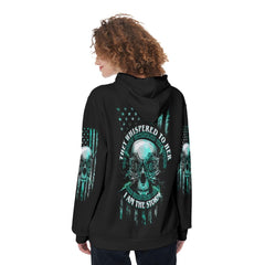 They Whispered To Her You Cannot Withstand The Storm Funny Hoodie For Women - Wonder Skull