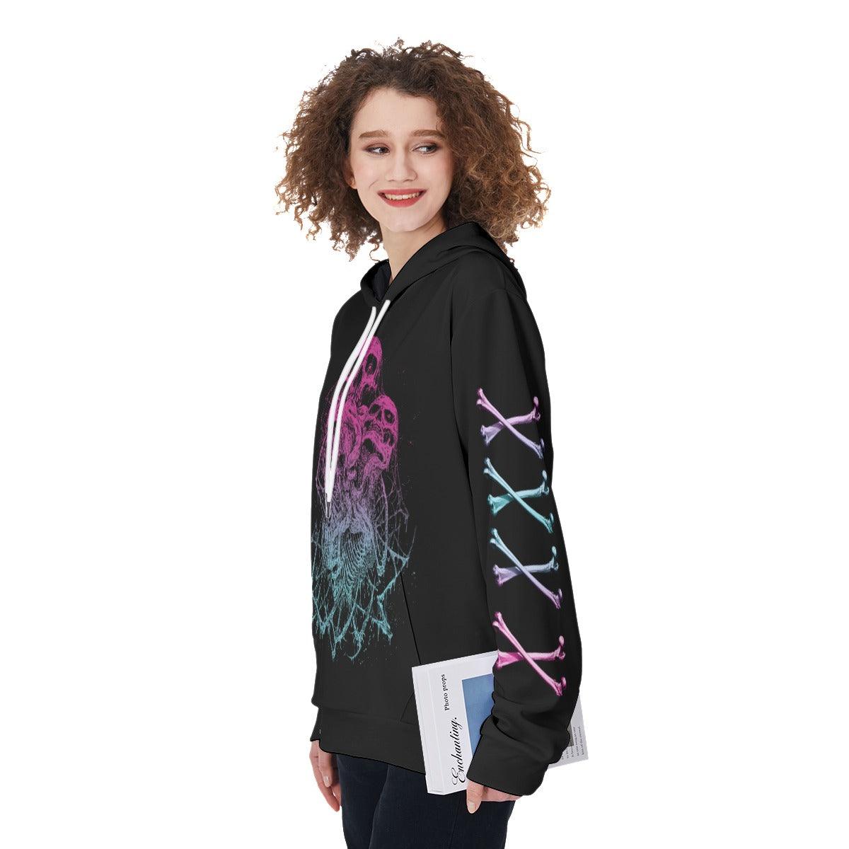 Colorful One Day I'm Gonna Just Say Fuck It All Funny Hoodie For Women - Wonder Skull