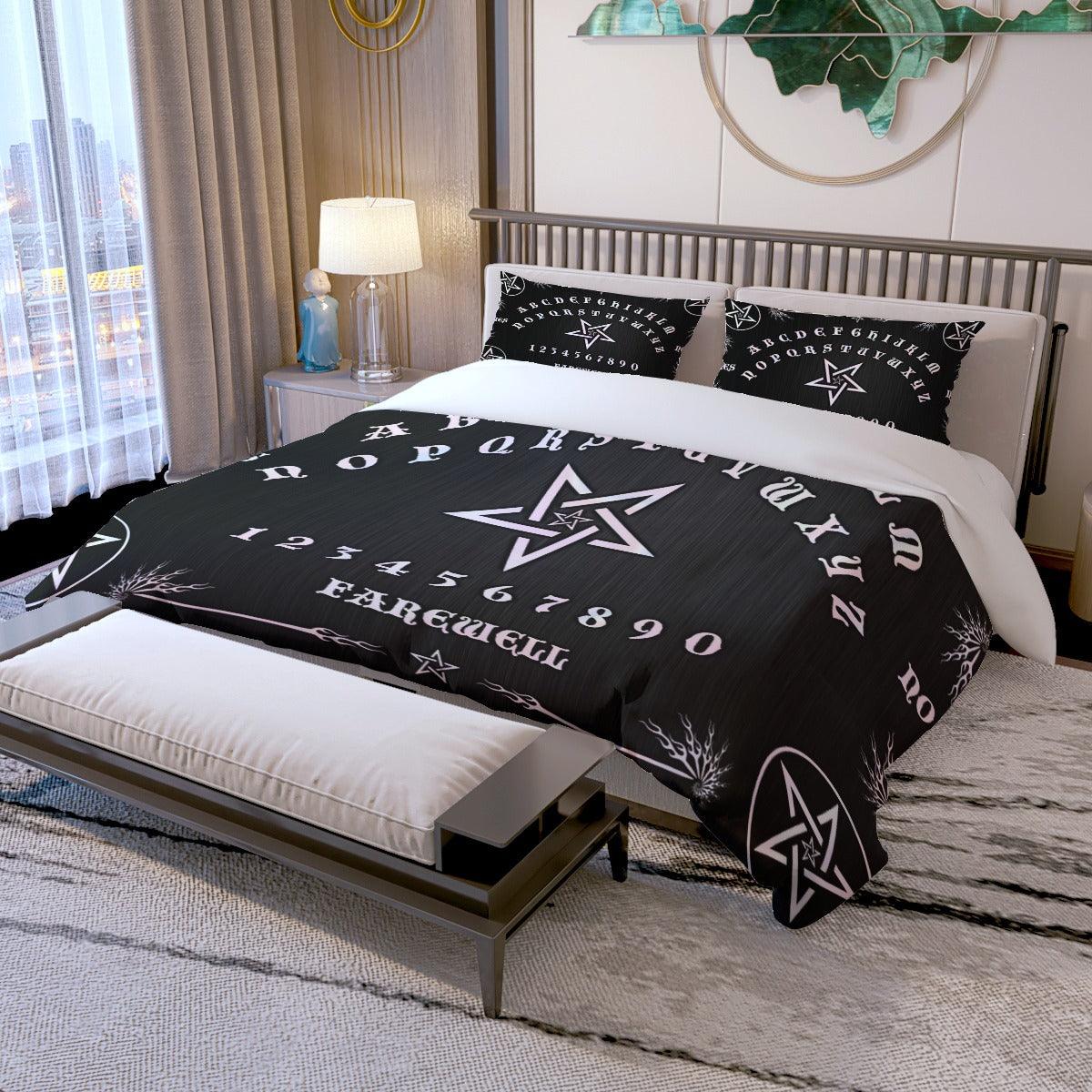 Ouija Board Black Tarot Quilt & Pillow Cases - Wonder Skull